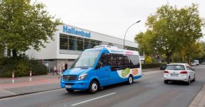 In Hiltrup möchten Stadt und Stadtwerke bedarfsgesteuerte Kleinbusse erproben. Sie können per App zur nächsten Straßenecke gerufen werden und fahren ohne feste Linienwege und Fahrpläne. (Foto: Stadtwerke Münster)