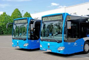 Für den Katholikentag werden eigens zwei Shuttlebus-Linien eingesetzt: die KT1 und KT2. (Foto: Stadtwerke)