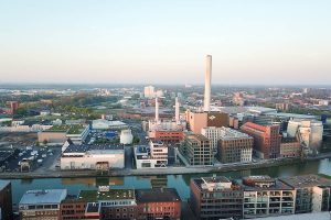 Im Heizkraftwerk am Hafen gewinnen die Stadtwerke künftig auch mit Hilfe einer Großwärmepumpe Wärme. (Foto: Stadtwerke Münster)  