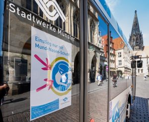 Die Corona-Pandemie sorgt für weniger Fahrgäste im Bus. Bund und Land erstatten dem Busverkehr in Münster nun Verluste in Höhe von über fünf Mio Euro. (Foto: Stadtwerke Münster)