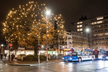 Auch den Feiertagen sind die Busse in Münster unterwegs. (Foto: Stadtwerke)