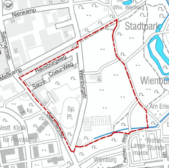 Dieser Bereich wird am Freitagmorgen evakuiert. (Grafik: Stadt Münster / Presseamt)