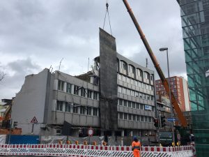 Rund um die Großbaustelle am alten Mercure Hotel brauchen Autofahrer derzeit starke Nerven. (Foto: Stadt Münster / Presseamt)