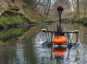 Das „RiverBoat“ wird ab Freitag den Aasee über und unter Wasser sowie an den Uferzonen intensiv untersuchen. (Foto: Forschungsinstitut für Wasser- und Abfallwirtschaft an der RWTH Aachen (FiW) e.V.)