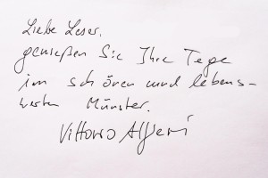 Vittorio Alfieri grüßt alle ALLES MÜNSTER Leser!