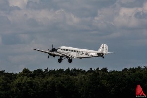 Die Grand Dame der Luftfahrt: die historische Ju 52 (Foto: sg)