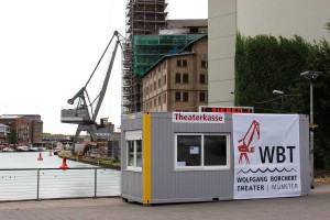 Der provisorische Kassencontainer ist bald Geschichte. (Foto: WBT)