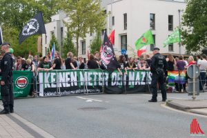 Das keinen Meter Bündnis hatte zum Protest gegen die AfD aufgerufen. (Foto: cb)