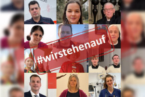 "Wir stehen auf!" - Die Onlinekampagne des Bistums Münster und der Caritas. (Grafik: Bistum Münster)