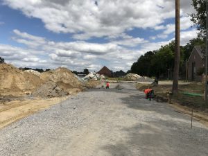 Die Baustraße wird später zur Bustrasse für das neue York-Quartier. (Foto: NRW.URBAN)