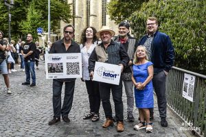 Zm 20-jährigen Jubiläum des Münster-Tatorts hatte der WDR gemeinsam mit Münster Marketing und dem Filmservice Münsterland zu einer digitalen Tatort-Tour durch die Stadt eingeladen. (Foto: Michael Bührke)