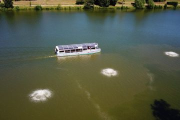 Angesichts des erwarteten Hochsommerwetters startet die Stadt die neue Aasee-Belüftung. Foto: (Stadt Münster / Lutz Hirschmann)