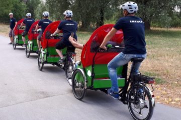 Mit den Rikscha-Fahrern des Vereins Chance e.V. unterwegs – das Angebot gilt für ältere Menschen in Hiltrup-Ost. (Foto: Presseamt Münster)