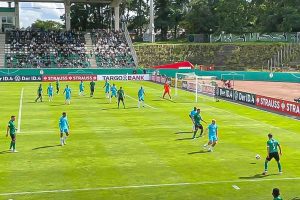 Das DFB-Sportgericht hat entschieden: das DFB-Pokalspiel gegen den VfL Wolfsburg wird wegen eines Wechselfehlers mit 2:0 zugunsten des SC Preußen Münster gewertet. (Foto: Nientiedt)