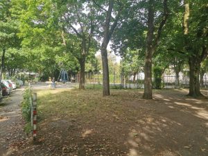 Der Hansaplatz soll umgestaltet und damit seine Funktion als Quartiersplatz gestärkt werden. Das Beteiligungsverfahren beginnt am Samstag mit einem Infostand vor Ort. (Foto: Stadt Münster)