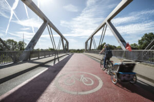 Jeder Kilometer auf dem Fahrrad zählt: Nach großem Erfolg im Jahr 2022 beteiligt sich Münster auch im Mai dieses Jahres an der Aktion “Stadtradeln” des internationalen Netzwerks Klima-Bündnis. (Foto: Stadt Münster / Patrick Schulte)