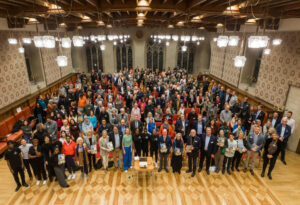 Über 200 Personen, die sich in der Kampagne „Gutes Morgen Münster“ engagieren, begrüßte Oberbürgermeister Markus Lewe im Rathausfestsaal. (Foto: MünsterView / Witte)