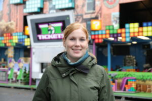 Heriburg Gausepohl ist als Marktmeisterin erstmalig vor Ort für den Send verantwortlich. (Foto: Stadt Münster / Britta Roski)