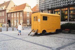 Der Film "Die Skulptur geht in die Stadt" begleitet die Entwicklung der Skulptur Projekte 1987. (Foto: WDR)