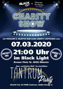 Auch direkt in der Bar kann gespendet werden, zum Beispiel bei der großen Charity Show.