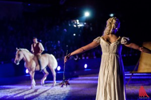 Viel Anmut mit Mensch und Tier bot Apassionata in der Halle Münsterland. (Foto: sg)