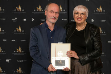 cuba-Musik-Kurator Erhard Hirt und Kulturstaatsministerin Claudia Roth. (Foto: Michael Reichel)