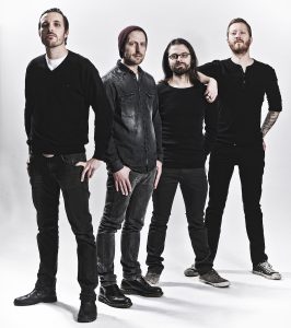 Die vier Musiker der Postrock-Band Long Distance Calling aus Münster. (Foto: Markus Hauschild)