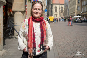 Den Prinzipalmarkt kennt die Schauspielerin noch mit dem legendären Café Schucan. (Foto: Bührke)