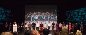 Die Neuen am Theater Münster zum ersten Mal hier auf der Bühne. (Foto: Oliver Berg)