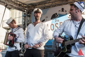 Die wohl kleinste Shantytruppe der Welt "Blosewinds" spielt in ihrem Heimathafen Münster. (Foto: sg)