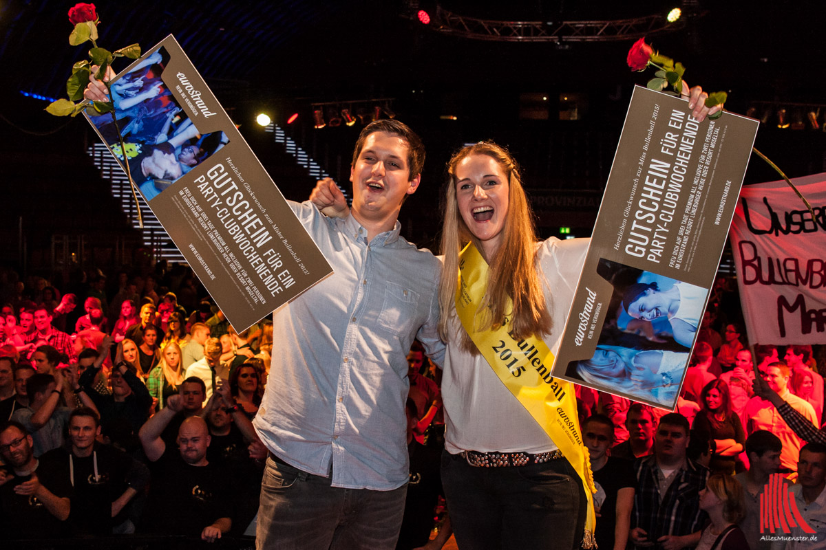 Die frischgebackenen Mister & Miss Bullenball 2015: Franziska Hülsbusch und Jens Kortmann. (Foto: sg)