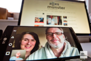 Susanne und Stephan Deitmer befinden sich in Quarantäne. Wir sprachen mit ihnen per Videokonferenz. (Foto: Michael Bührke)