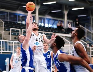 Topscorer Cosmo Grühn brachte den WWU Baskets 27 Punkte ein. (Foto: Markus Holtrichter)