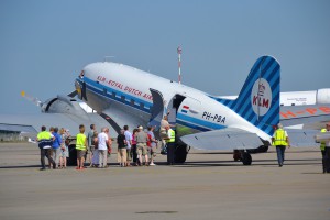 Die DC-3 am Flughafen Münster/Osnabrück (Foto: FMO)