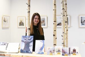 Malin Neumann zeichnete „Wesen der Wälder“, um uns zu zeigen, wie wichtig Natur ist. (Foto: FH Münster/ 