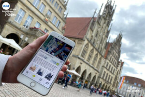 Natürlich ist auch das historische Rathaus in der App vertreten. (Foto: Bührke)