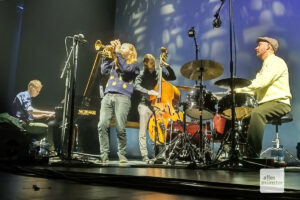 Der schwedische Kornettist Tobias Wiklund setzte mit seinem Quartett am Sonntag den umjubelten Schlusspunkt für das Jazzfestival Münster. (Foto: Ralf Clausen)
