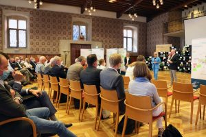 Während der Klimakonferenz im Rathausfestsaal (Foto: Stadt Münster)