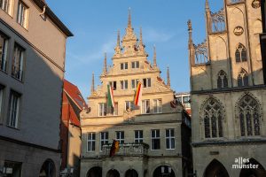 Am Sonntag versammeln sich an Politik interessierte Münsteraner wieder im Rathaus, um die Ergebnisse der Landtagswahl zu verfolgen. (Archivbild: Stephan Günther)