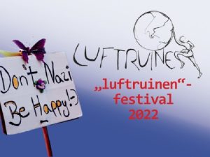 Unter dem Motto "Stoßlüften und frischer Wind für kulturelle Vielfalt und gegen Rassismus!" findet abseits des Stadtfest-Trubels am Freitag das alternative "Luftruinen"-Festival am Hawerkamp statt. (Foto: luftruinen.de)