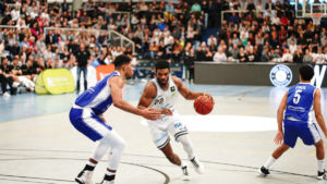 Forward der Baskets, Malcolm Delpeche. (Foto: Markus Holtrichter)