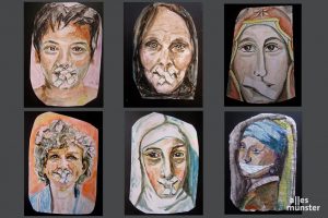 "Bis zum 11. Mai, dem Beginn der Aktion Maria 2.0, werde ich jeden Tag ein Frauenbild malen. Ich widme es allen, die zum Schweigen gebracht wurden und werden", erklärt Lisa Kötter. (Foto: Michael Bührke)