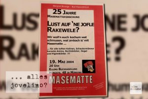 Veranstaltung anlässlich 25 Jahren Masematte-Forschung am 19. Mai 2004 (Quelle: privat)