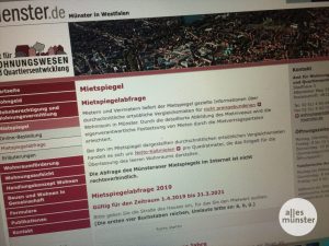 Für Münster gibt es einen neuen Mietspiegel, der auch über die Homepage der Stadt abrufbar ist. (Foto: Thomas Hölscher)