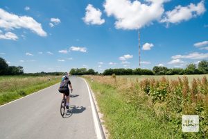 In den Baumbergen sind Rennradfahrer allgegenwärtig (Foto: Bührke)