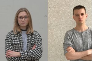 Nina Gaedike, Sprecherin der Jusos Münster, und Leon Fromme, Sprecher der Grünen Jugend. (Foto: PM)