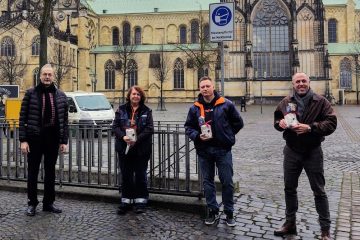 Dr. Stephan Nonhoff dankt den MitarbeiterInnen für ihre Arbeit. (Foto: Stadt Münster)