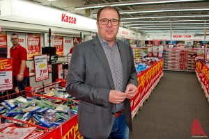 Andreas Nienhaus ist Geschäftsführer des Media Markts in Münster. (Foto: mb)