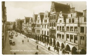 Münster auf alten Postkarten: Prinzipalmarkt 1910. (Foto: Stadt Münster – Sammlung Stadtmuseum)