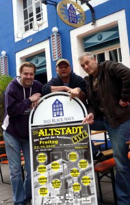 (v.l.:) Bernd Redeker (Gorilla Bar) Peter Goettker (Blaues Haus)  Reiner Schlag( Gorilla Bar). (Foto: Promo)